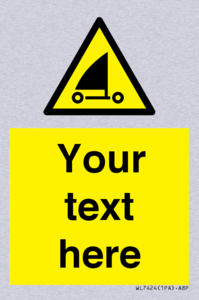 Custom Warning sand yachting